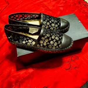Authentic Ladies Coach Mesh Espadrilles Shoes size 7